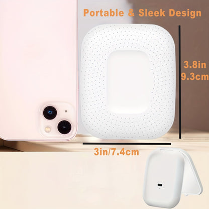 LED Compact Travel Makeup Mirror with Light 10X 1X Magnification, Rechargeable Pocket Mirror 3 Color Modes Adjustable Brightness, 2-Sided Folding Purse Mirror Gift for Women Mom