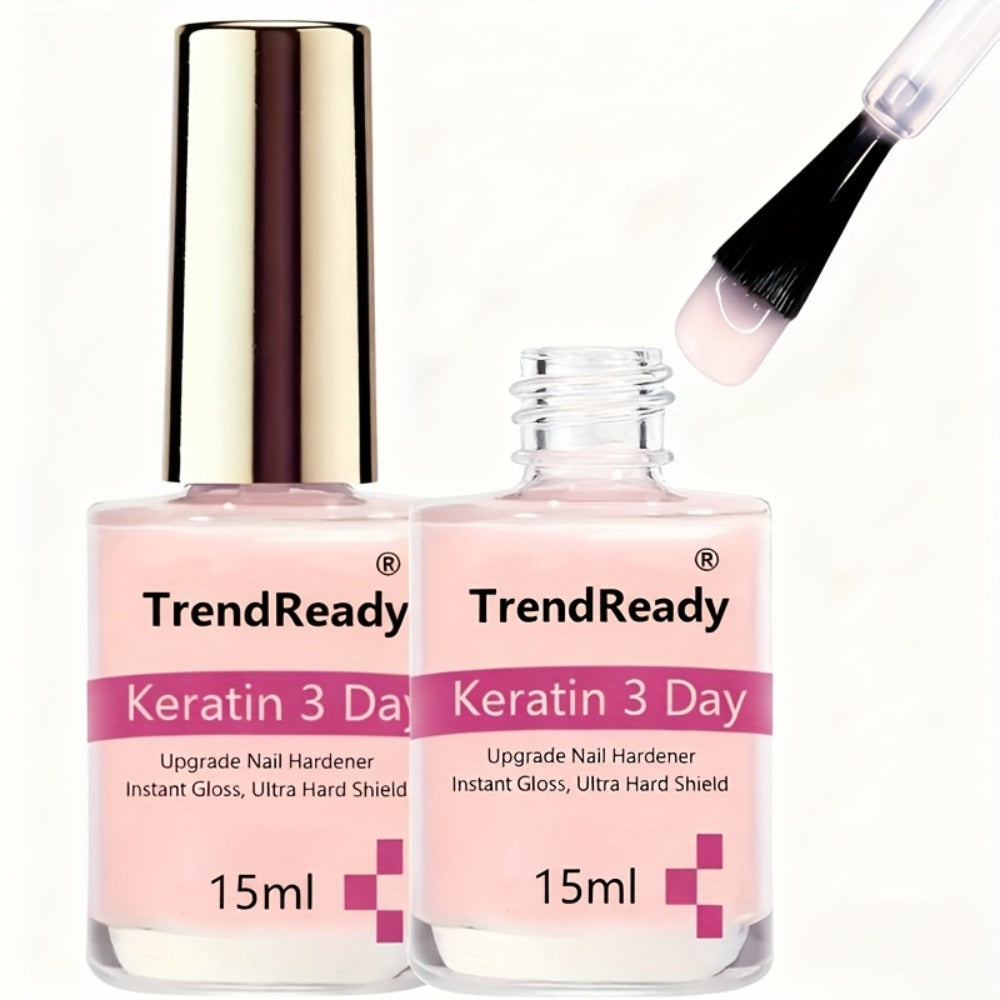 Nail Strengthener for Weak Nails: 4-In-1 Natural Nail Protein Hardener Extra Strong And Growth - Long-Lasting And Fast-Drying Polish for Weak, Splitting, And Brittle Nails