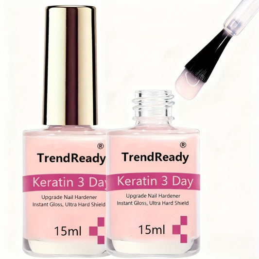 Nail Strengthener for Weak Nails: 4-In-1 Natural Nail Protein Hardener Extra Strong And Growth - Long-Lasting And Fast-Drying Polish for Weak, Splitting, And Brittle Nails