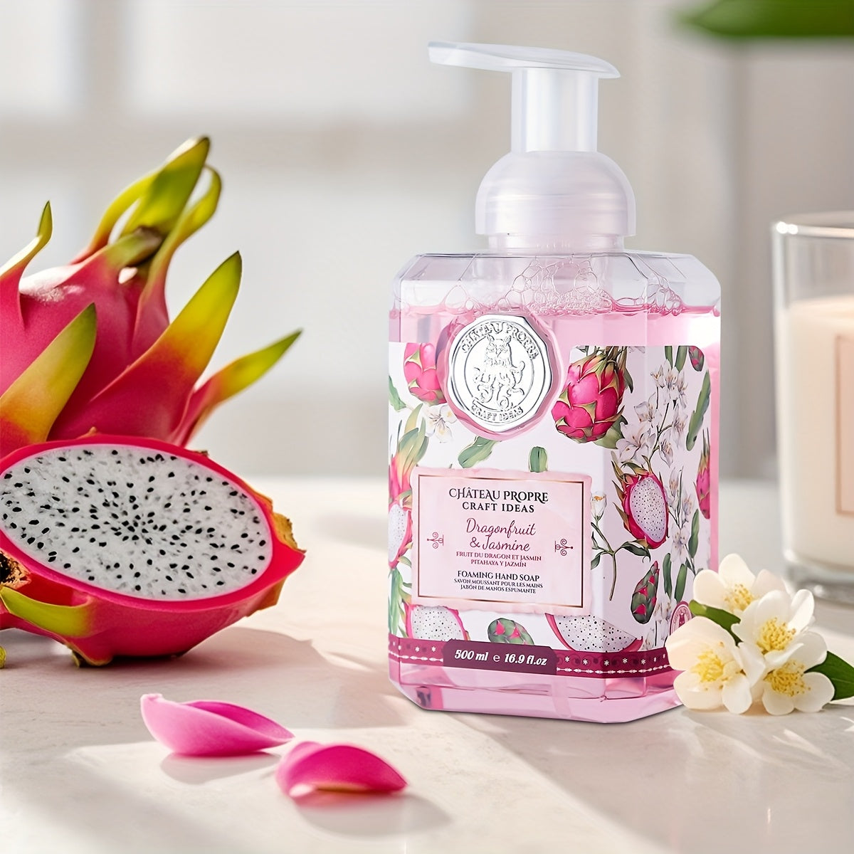 1pc/2pcs Foaming Hand Soap, Ethically Made, 16.9fl.oz (500ml), Fresh Smell. Good for Bathroom, Kitchen And Bedroom. Good Choice for.