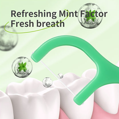 Dental Floss Picks 600 Count — Mint Flavored Ultra-Fine Disposable Floss Sticks for Interdental Cleaning, Portable Oral Care Tool for Home, Travel & On-the-Go Use