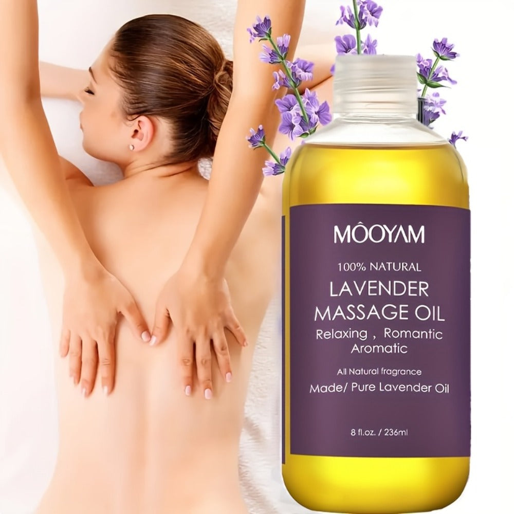 1/2/3pcs Lavender Massage Oil with Nut Oil, Grapefruit and More and Nourishes Light Beige, Brightens Your Light Beige, Unisex Massage Oil