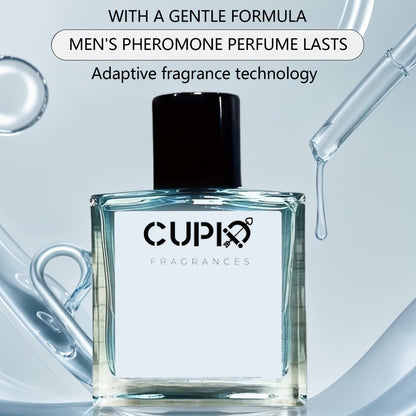 Men's Cologne Spray Cupid 2.0 50ml 1.69oz - Romantic Luxury Long Lasting Scent Musk Amber Sandalwood Travel Size Valentine's Day Gift for Him