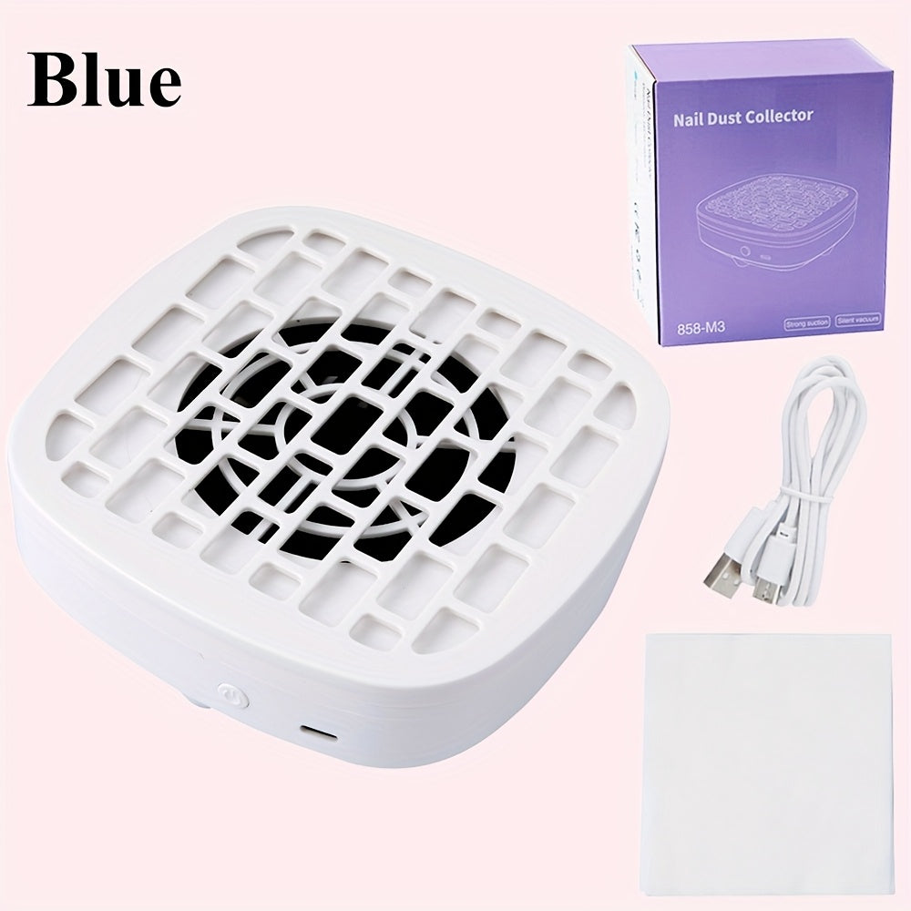Mini Nail Dust Collector Desktop Nail Powder Removal Machine Mini Electric Nail Powder Collecting Fan Powder Vacuum Cleaner