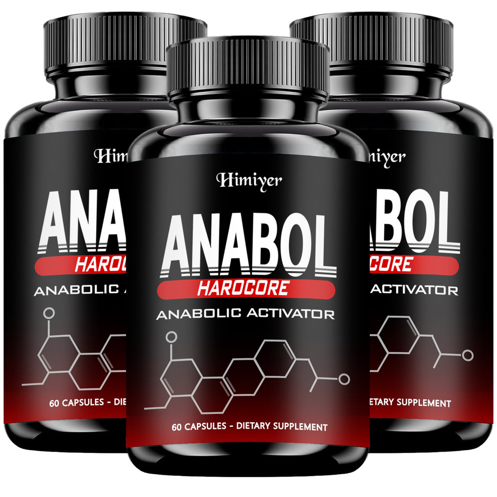 1/2/3pcs Anabol Hardcore Anabolic Activator, Dietary Supplement for Men - Advanced Energy, Strength, And Wellness Formula, 60 Capsules, 2-Year Shelf Life