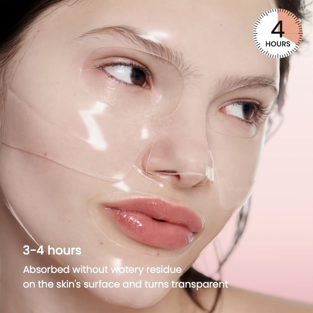 ROZINO 10-Pcs Bio-Collagen Mask Set - Intense Hydration for Dewy, Smooth & Glowing Skin! Alcohol-Free & Gently Lemon Scented, The Perfect Hypoallergenic Care & Holiday Glow for All Skin Types!(25Ml/ 0.845Fl.Oz)*10pcs