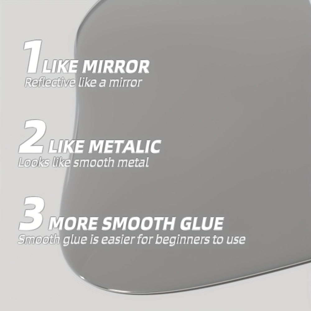 XEIJAYI Photo Frame Bottle Metal ---Latest Nail Art Product with High Density Edge Painting, Floral Color Painting, Platinum, Mirror Metal, Shiny Silvery, Strong And Durable, Ideal for Salon Nail Art And Nail Art Essentials
