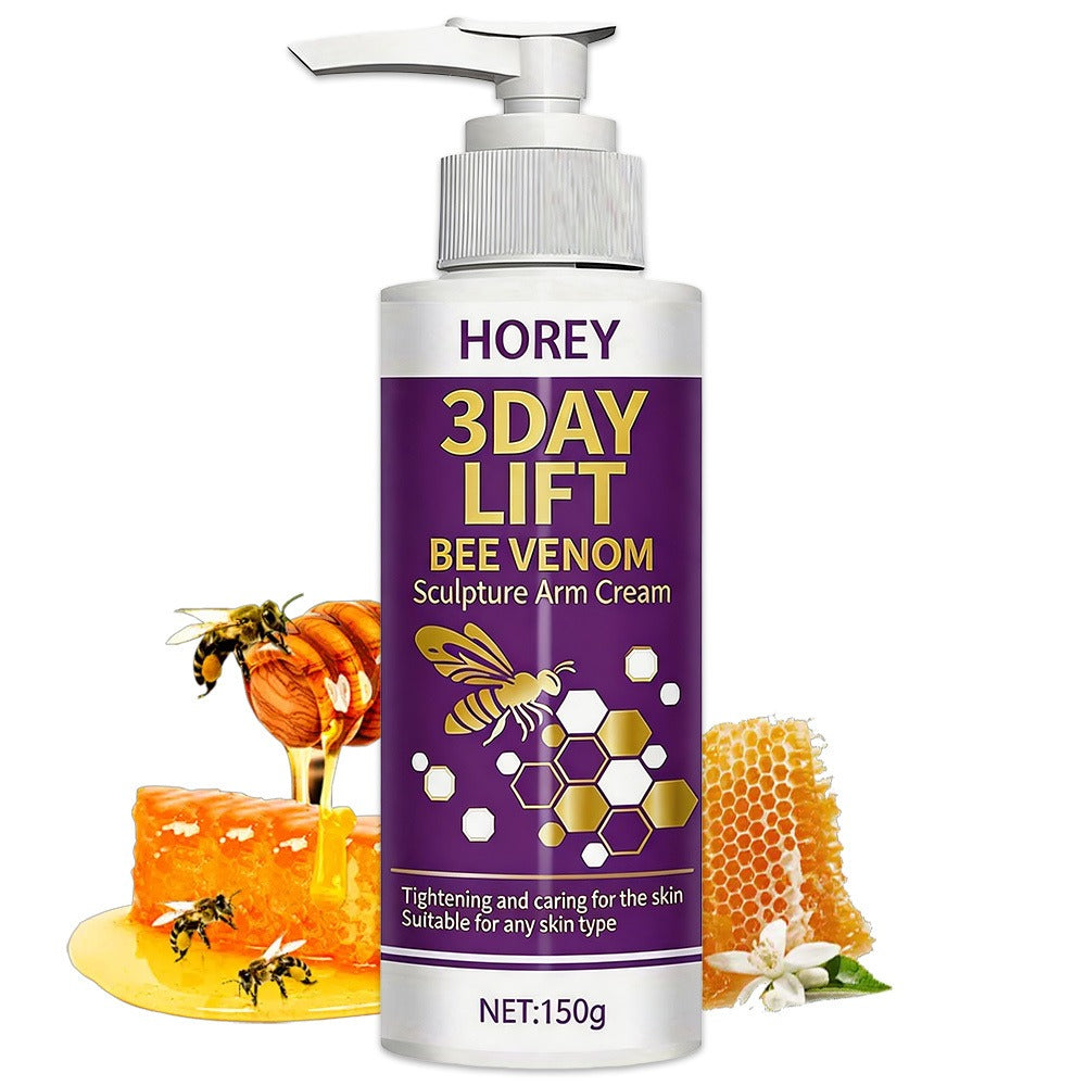 [Bee Venom Sculpture Cream] 3-Day Instant Tightens Bee Venom Sculpture Arm Cream, Moisturizing Firming, Instant Tightens Loose Droop Skin, for Arms, Abdomen, Thighs, Buttocks Skin-Tightens, Lifts, Improves Skin Loose Aging, Accumulation Appearance, Suitab