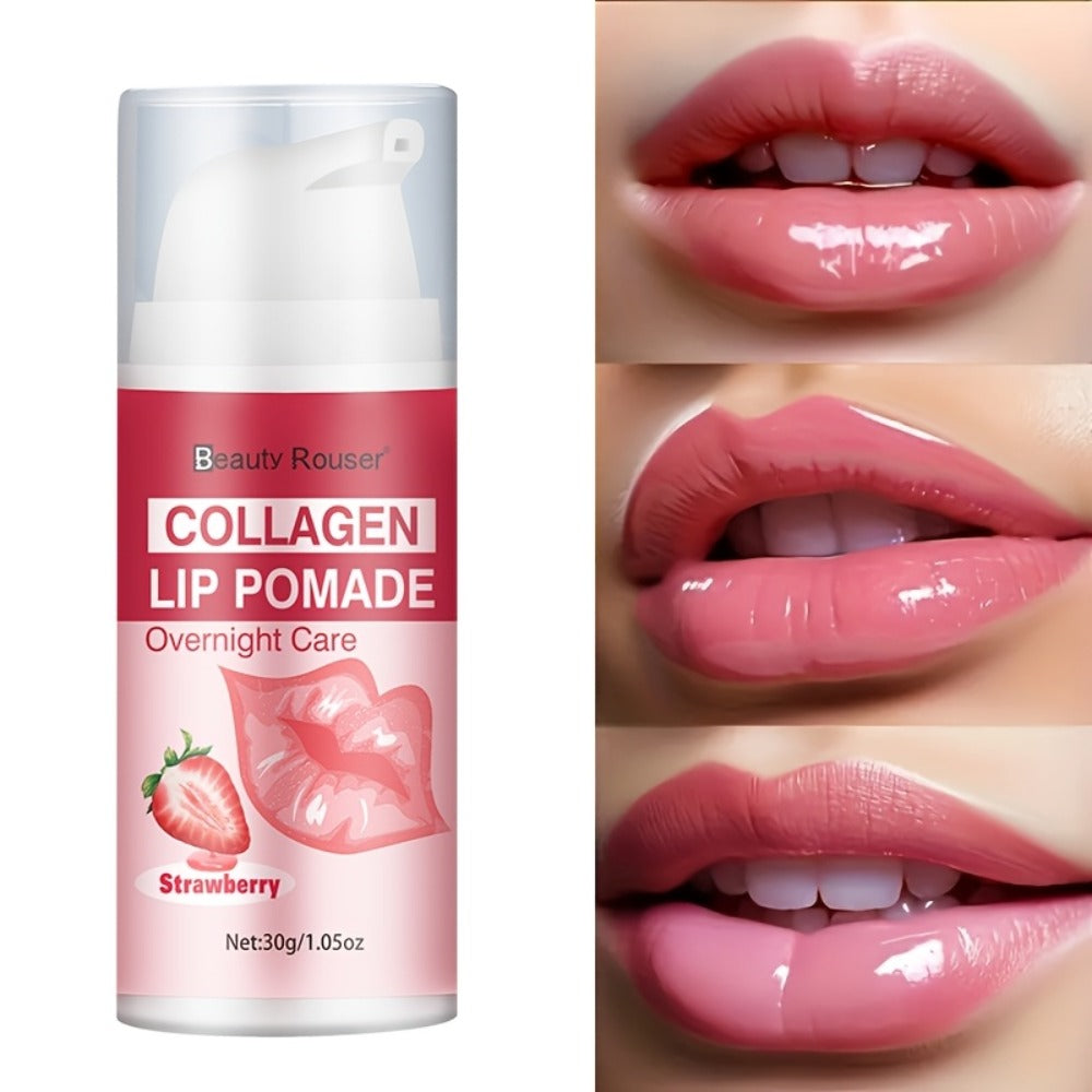 [Lip Essence Hydration] 30g Collagen Moisturizing Lip Essence - Plumps Lips, Day and Night Lip Care, Deep Hydration, Nourishes Dry Lips, Long-Lasting Moisture, Reveals -Clear, Hydrated Lips, Suitable for All Skin Types