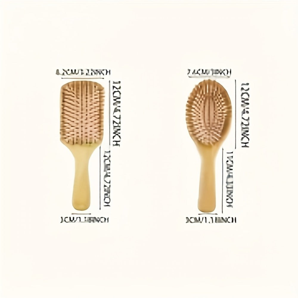 1pc Personalized Engraved Wooden Hair Brush | Custom Name Comb Crimson Handmade Bridesmaid & Wedding Party Gift Suitable for Women 15+ | Mother's Day Gift | Teacher's Day Gift