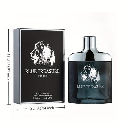 Arabian Oud Perfume Unisex - Dubai Luxury Woody Fragrance 3.38 oz Long Lasting Middle East Scent, Limited Edition Blue Treasure Cologne Gift for Men and Women