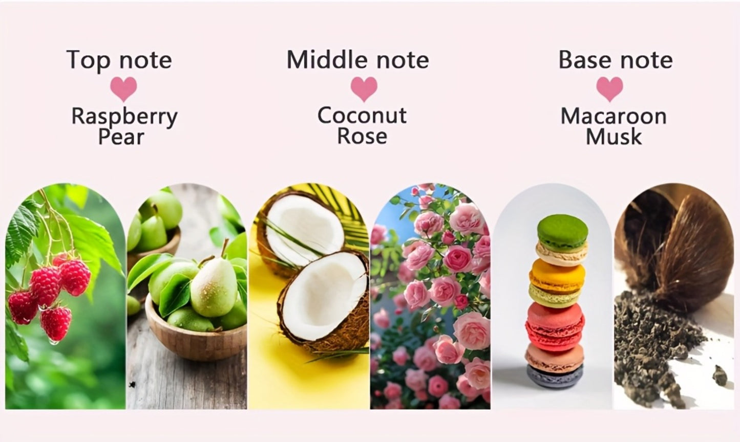 Women's Perfume Eau de Toilette - Fruity Floral Fragrance with Macaron & Musk Base Notes, Long Lasting Feminine Scent for Daily Wear & Special Occasions, Multiple Styles, 3.4 oz