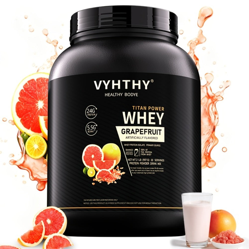 VYHTHY Whey Protein Powder, Premium Milk Protein Powder, Isolated And Hydrolyzed Blend, Suitable for Sports Nutrition And Daily Use, Contains Bcaas, Low in Carbohydrates, Available in Strawberry, Blueberry, Vanilla