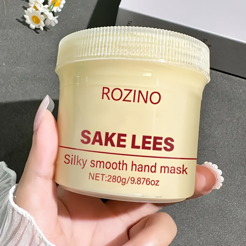 Hand Mask Moisturizing Treatment 280g Distillers Grains Licorice Brightening Formula for Dry Rough Peeling Hands Hypoallergenic Skin Care