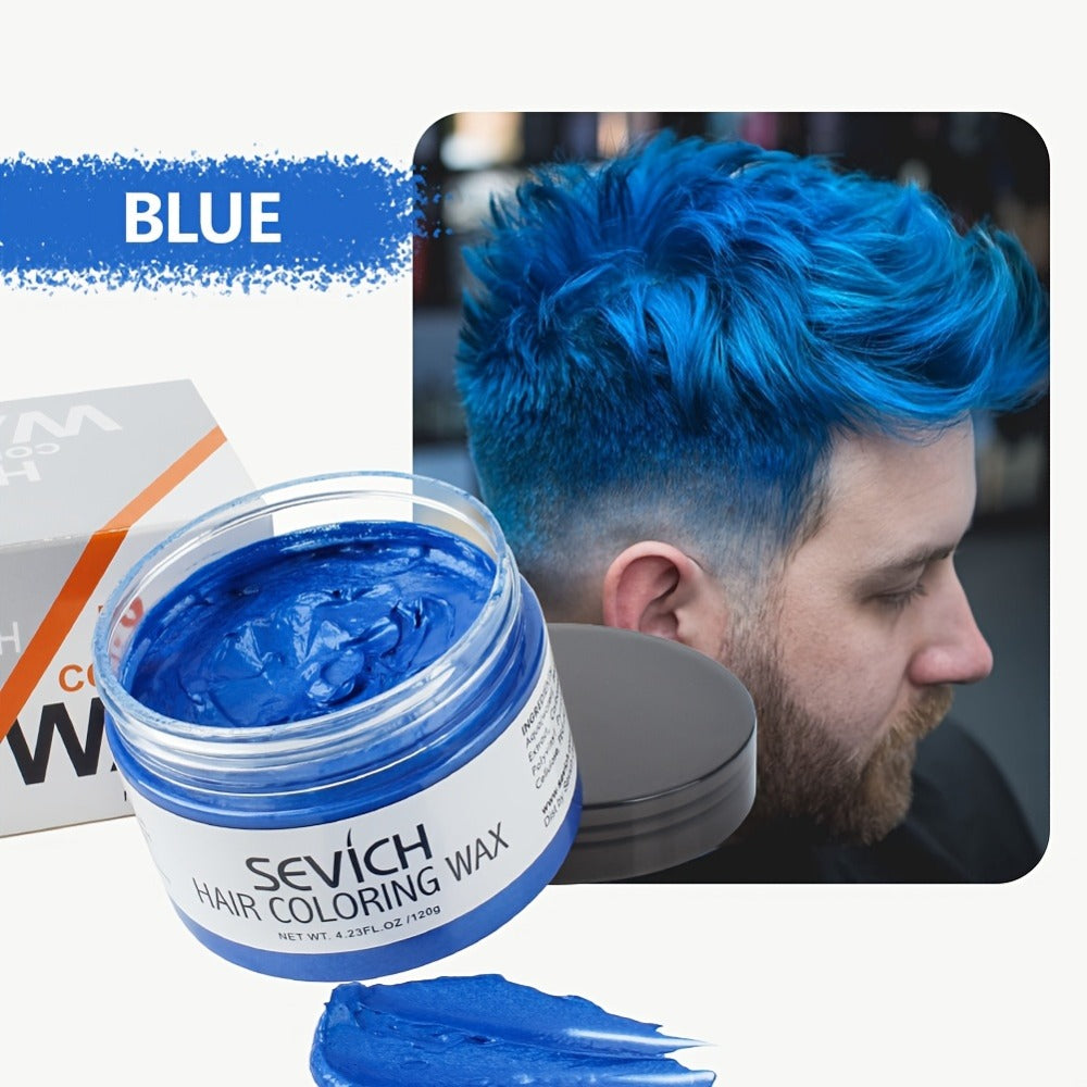 Temporary Hair Color Wax 120g - Washable Hair Dye for Men & Women | 13 Vibrant Shades | Easy Application | Party, Festival & Everyday Styling | Long-Lasting