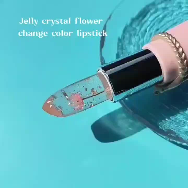 [Hydrating Jelly Lipstick] Emaymei 6pcs Thermal Color-Changing Lip Balm Set - Hydrating Jelly Lipstick with Dried Flower Extract, Sheer Moisturizing & Clear Gloss (Temperature-change)