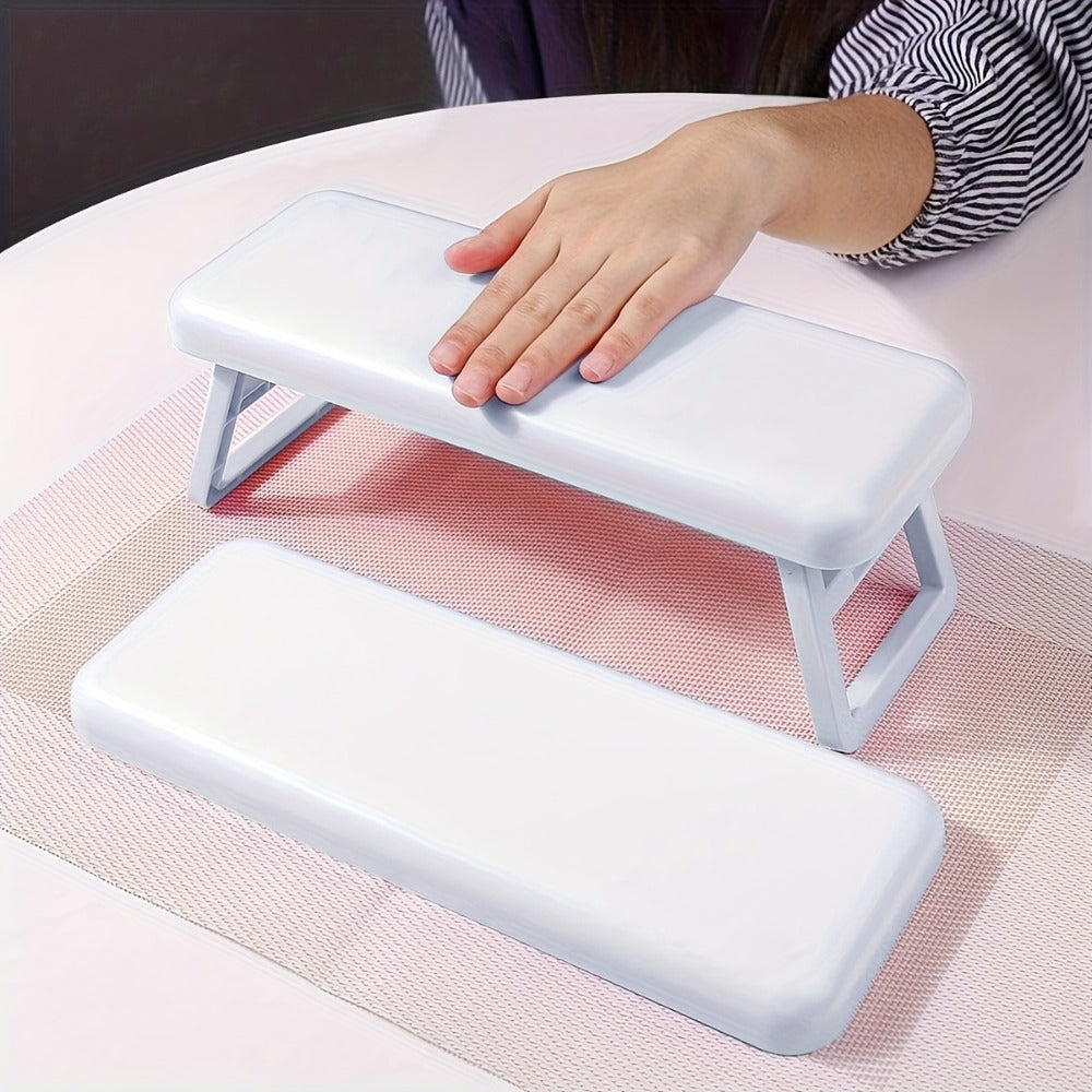 1pc Folding Nail Armrest, Nail Technician Hand Support - Salon Wrist Bracket - Nail Pillow - Nail Pillow Armrest - Portable Scaffold - Nail Station Essentials