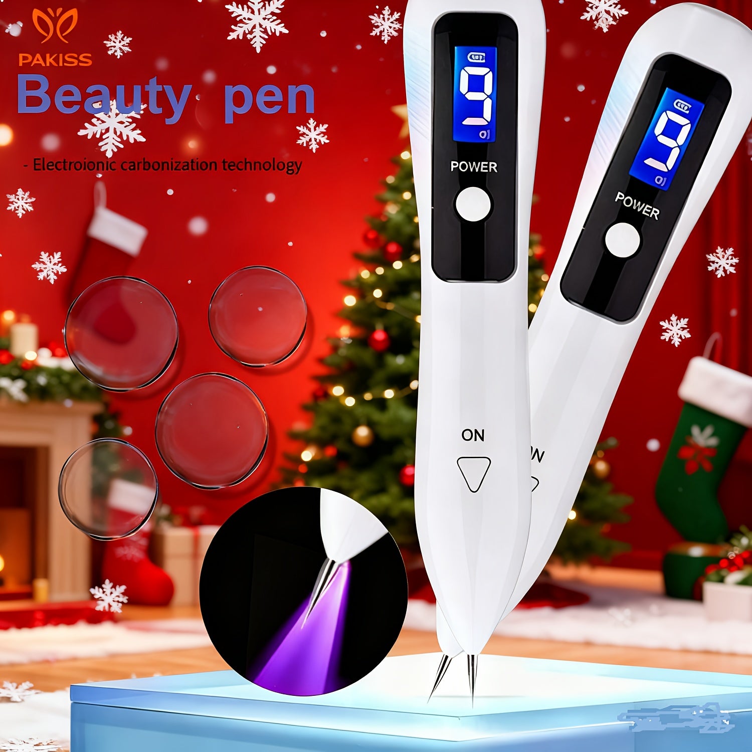 107 9-Level Adjustable Electric Household Beauty Tool, Equipped with a Liquid Crystal Display, Suitable for Both Men And Women, Can Be Charged Via USB, with a Sleek Design, Portable And Easy to Operate. Christmas, Valentine'S Day, New Year Gifts