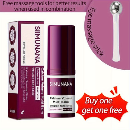 Korean Skincare Beauty Bar Collagen Calcium Moisturizing Cream - Multi-Purpose Face Lip Body Cream Fragrance Formula for Sensitive & All Skin Types Portable Unisex Gift