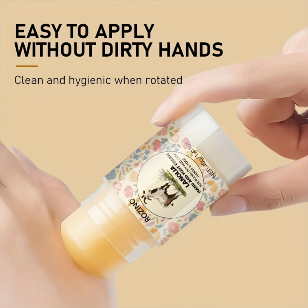 3pcs*40g Dry Cracked Foot Cream, Stick Design, Portable And Easy to Use, Excellent Hydration And Moisturizing Effect, Long-lasting Hydration, Suitable for Various Uses, Can Be Used On Hands And Feet, Wrinkles, Elbows, Knees, Etc,working hands cream