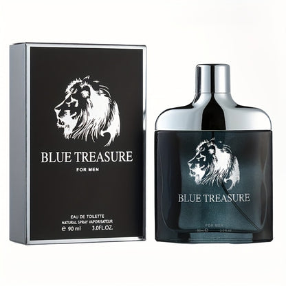 Arabian Oud Perfume Unisex - Dubai Luxury Woody Fragrance 3.38 oz Long Lasting Middle East Scent, Limited Edition Blue Treasure Cologne Gift for Men and Women