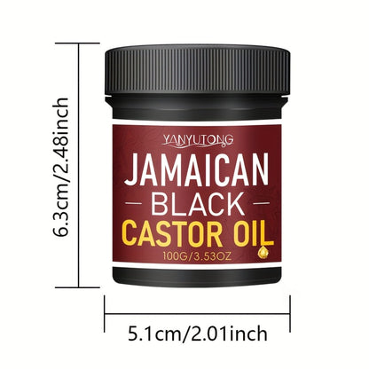 Jamaican Black Castor Oil Hair Milk - Moisturizing Hydrating Formula, Natural Volume & Smoothness, Protects & Revitalizes All Hair Types, Castor Essential Oil Hair Care Treatment for Women & Men, 100g