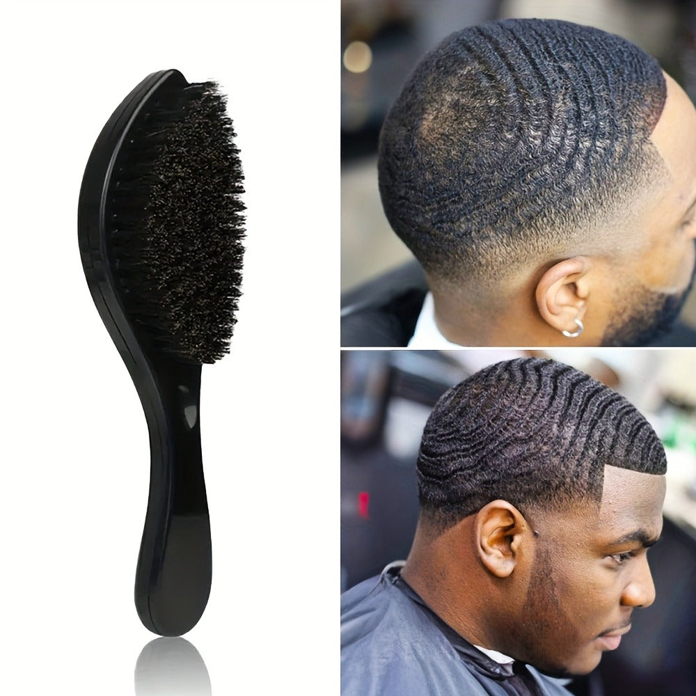 360 Wave Brush for Men - Nylon Bristles with ABS Handle - Professional Wave Training And Styling Tool - Perfect Gift for Boyfriend, Father (Christmas, Birthday, Father'S Day)