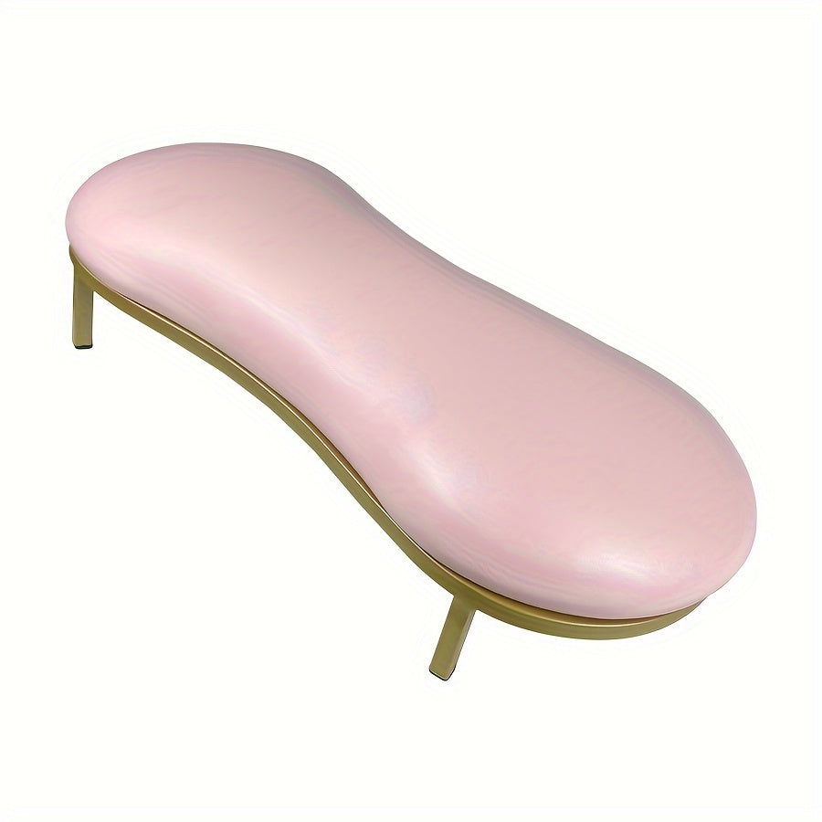 Ergonomic Nail Arm Rest with Metal Base - Soft Microfiber PU Cushion, 15° Tilt Design for Salon Use, Hand & Foot Care Tool, Odorless, Manicure Accessory | Modern Nail Cushion | Luxury Design