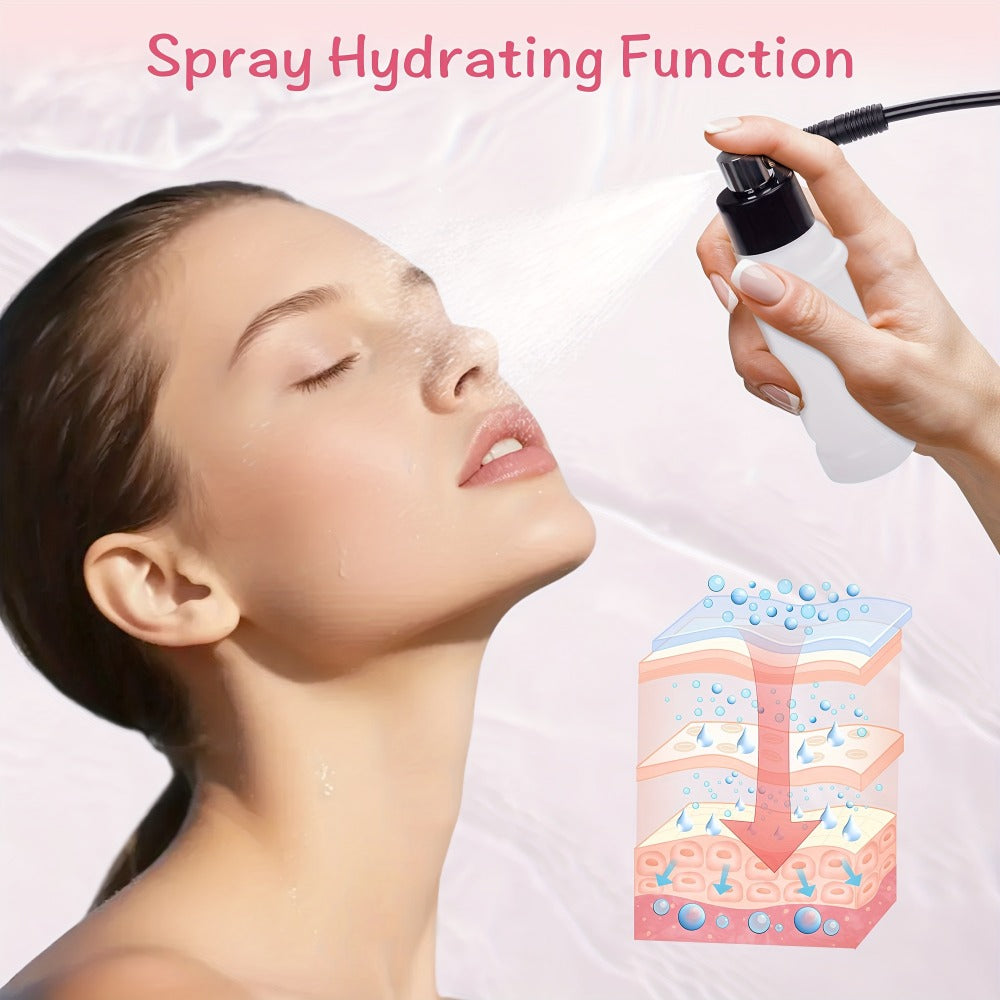 Microdermabrasion Machine Professional 3-in-1 Dermabrasion Vacuum Spray Moisturizing Facial Beauty Device Esthetician Skin Care Equipment Gift