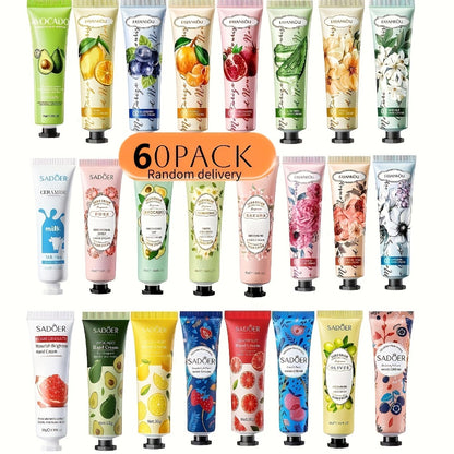 Hand Cream Bulk 60 Pack Shea Butter Vitamin C Glycerin Moisturizing Travel Size Lotion - Gifts for Women Coworkers Teachers Graduation Appreciation