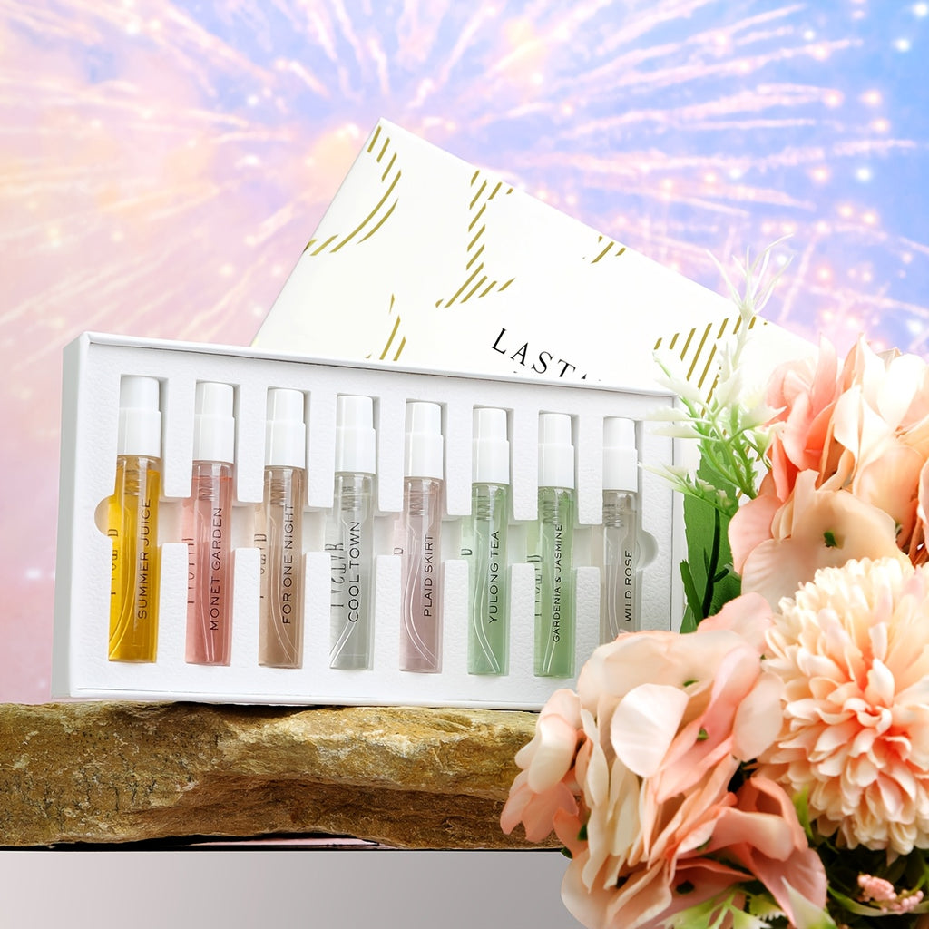 LASTAR Valentine'S Day Gift Perfume Set, 8pcs Women'S Perfume Set, Long-lasting And Alluring Elegant Women'S Eau De Toilette, Patchouli, Fresh, Travel Size, Reapply Fragrance At Any Time, Perfume For Dates And Daily Life, Birthday And Festival Gift