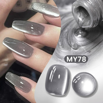 Cat Eye Gel Nail Polish Magnetic Smoky Ash 10ml Semi-Permanent Soak-Off LED Lamp Nail Varnish High Gloss Manicure Art BORN PRETTY