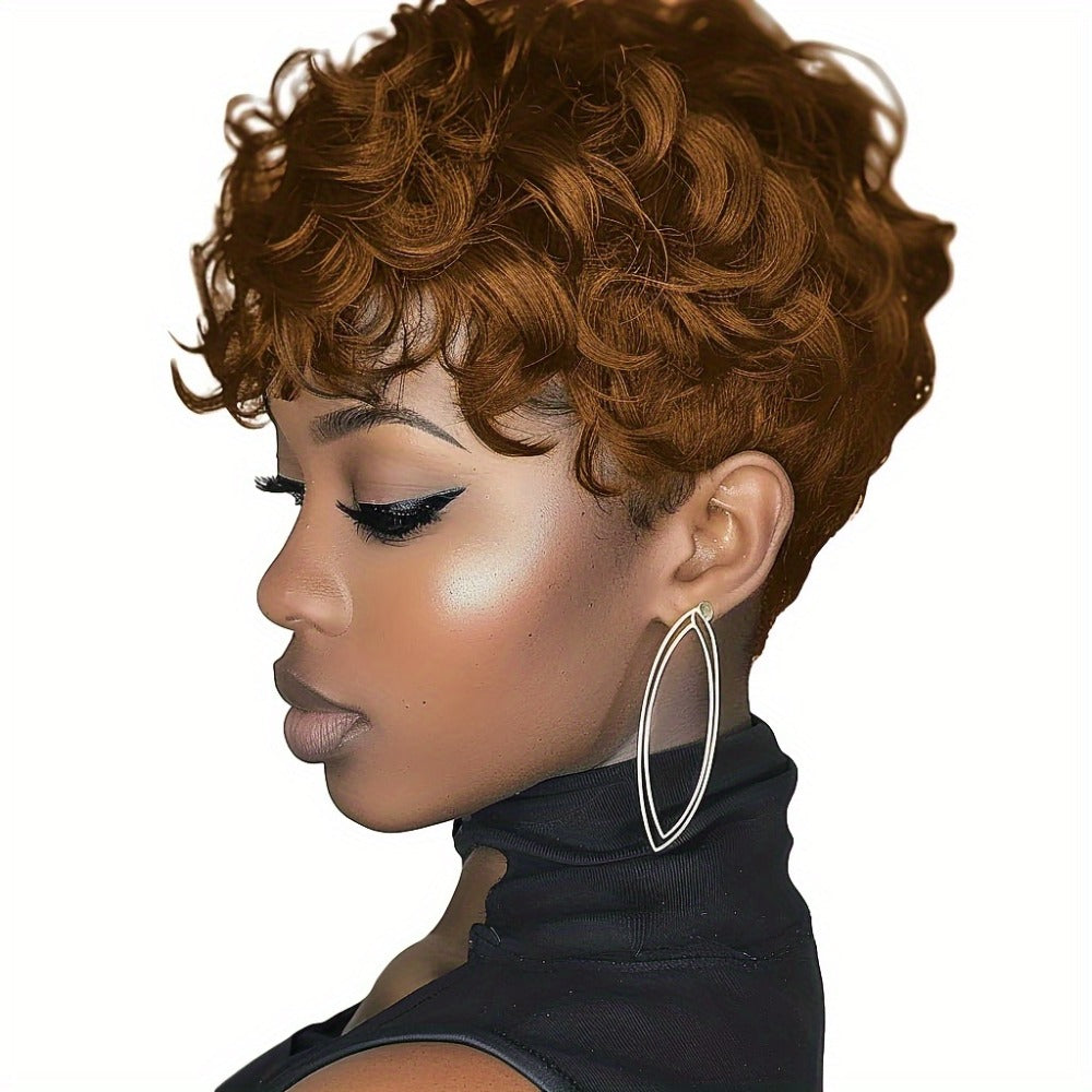 Lace Front Wig Human Hair Short Bob Wig 6 Inch Pre Plucked Bleached Knots Glueless Wig for Women Natural Hairline Loess Ochre