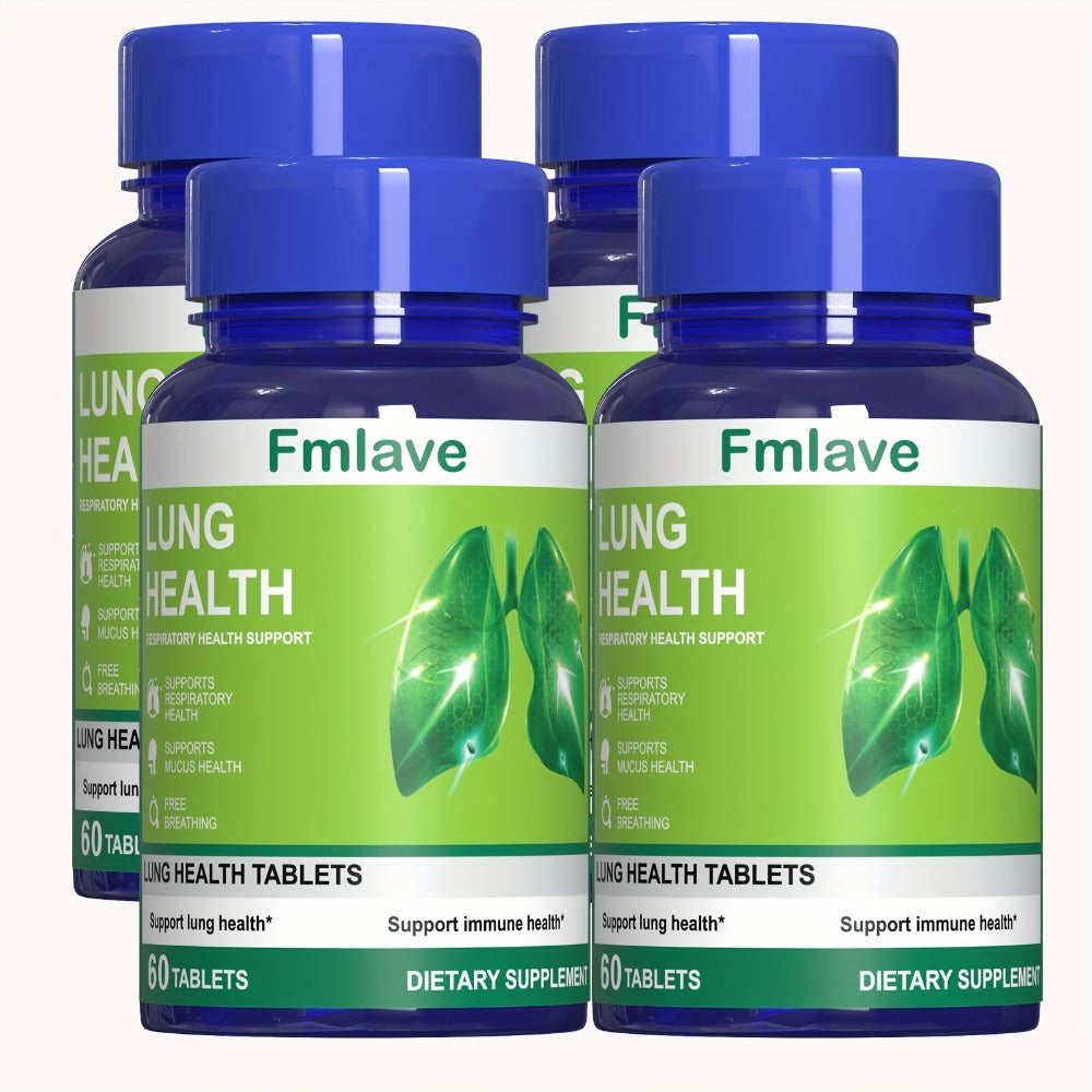 Cleanse Support Supplement, Lung & Respiratory Health Support, Powerful Herbals Extract Formula for Breathing Comfort, Immune & Mucus Support, 60 Tablets (36g)