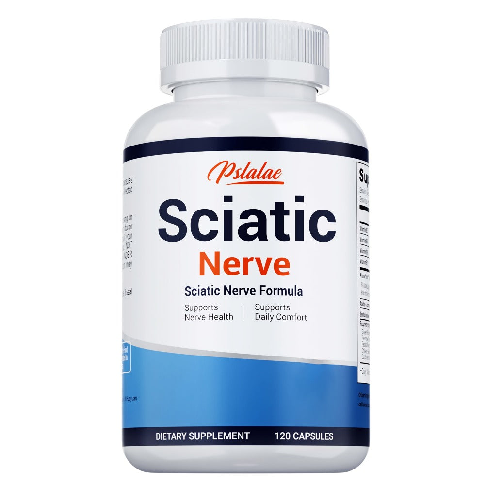 [Sciatic Support Supplement] Sciatic Nerve - With Vitamin B Complex, Acetyl-L-Carnitine And Benfotiamine - Support Bone And Nerve Health - Sciatic Support Supplement - Gluten Free - 120pcs