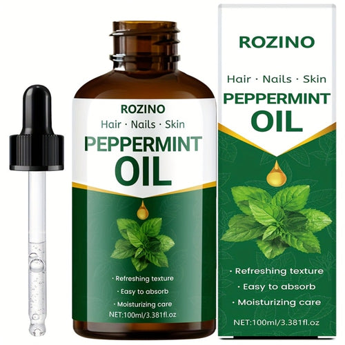 Peppermint Essential Oil 100% Pure — Multipurpose Plant Essential Oil for Massage, Skin Care, Hair, Nails, Face, Body & Aromatherapy, 100ml