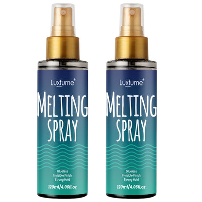 Lace Wig Melt Spray Strong Hold Quick Dry No Residue Invisible Glueless Wig Adhesive Hair Spray 4.06 Fl Oz Portable Easy Apply 1pc or 2pcs Value Pack