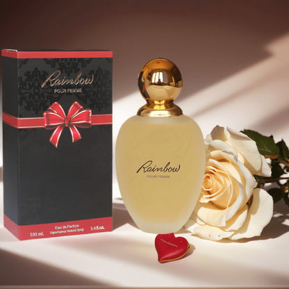 Women's Eau de Parfum Spray 3.4oz 100ml - Lady Rainbow Long Lasting Fresh Floral Fragrance for Her Daily Use Parties Special Occasions Elegant Gift