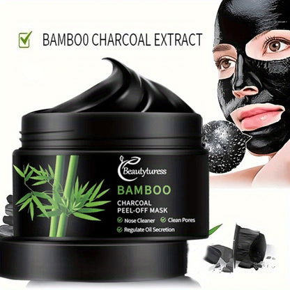Bamboo Charcoal Clay Face Mask Deep Cleansing Pore Minimizing Oil Control Blackhead Remover Hypoallergenic Skin Care for Men Women All Skin Types