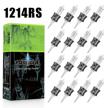 Tattoo Cartridge Needles Integrated Set High Transparency Tips Stable Assembly Round Liner Shader Curved Magnum M1 for Artists & Beginners 26 Sizes RL RS CM