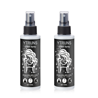 Glitter Spray for Hair & Body - Quick Dry Shimmer Spray for Face, Lips, Eyes & Skin - Festival Body Glitter Spray Set (2pc & 3pc Options)