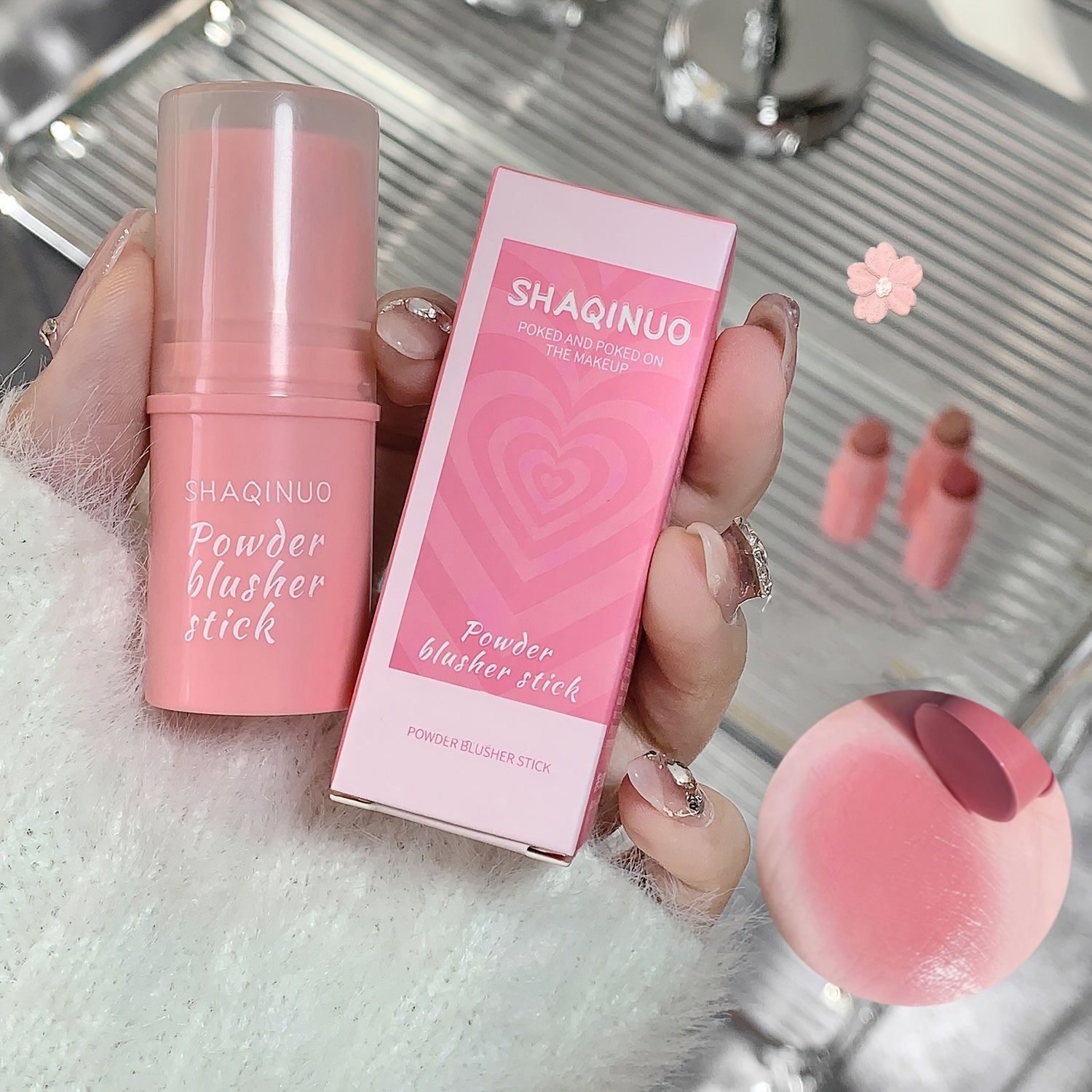 3 Blush Stick Set - Multifunctional, Matte, Brightening Cream Blush, 3pcs Cream Blush Set, Long-Lasting Non-Greasy and Waterproof, Perfect for Daily Face Makeup, Travel-Friendly Design, Daily Makeup, Mother's Day Gifts
