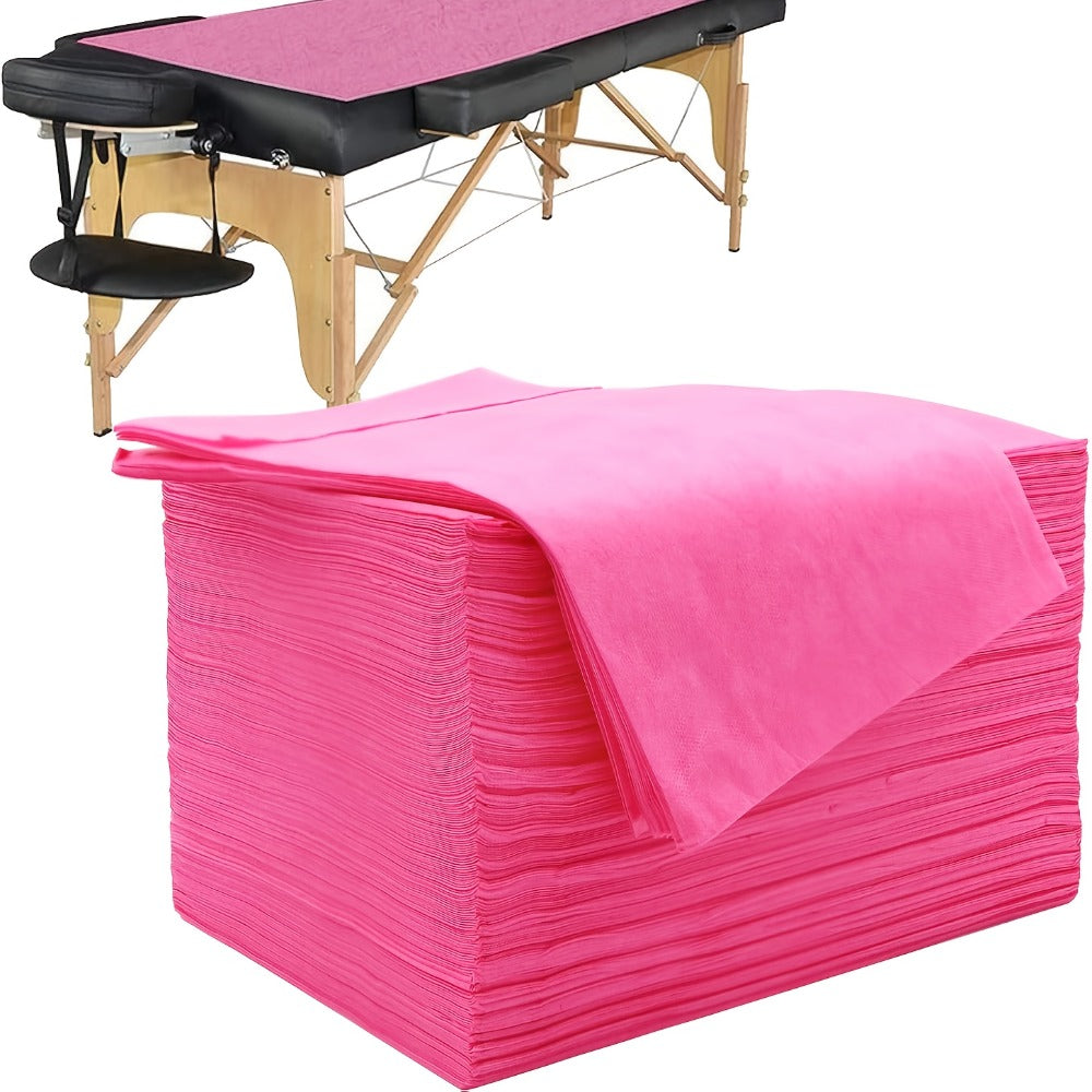 100pcDisposable Spa Bed Sheets - Massage Therapists, Estheticians, Hotel Staff, Tattoo Artists, Campers - Twill, Non-woven, Stain Resistant, All Seasons, Space - Suitable For Massage Therapy, Beauty Salon, Hotels