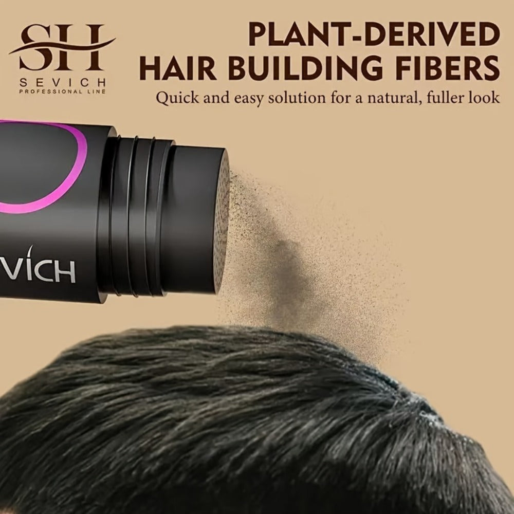Hair Fibers for Thinning Hair — 3-Piece Kit with Spray Pump & Optimizer, Instant Thickening Powder for Hair & Beard, Rosemary Formula, All Hair Types, 8 Colors Available