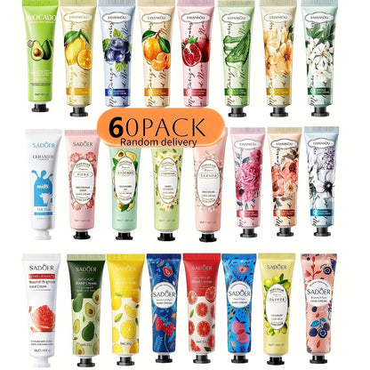 Hand Cream Bulk 60 Pack Shea Butter Vitamin C Glycerin Moisturizing Travel Size Lotion - Gifts for Women Coworkers Teachers Graduation Appreciation