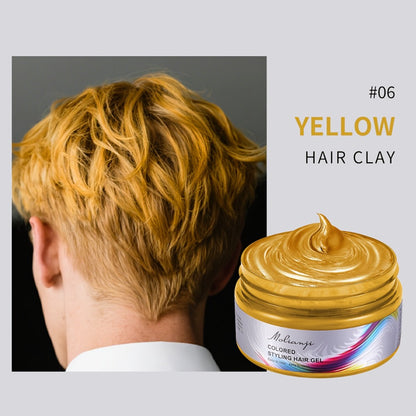 Temporary Hair Dye Color Wax 3.53oz — Non-Damaging Easy Wash Hair Color for Halloween, Carnival & Festival Styling, Mixable Shades, Natural Hold Not Stiff, 9 Colors