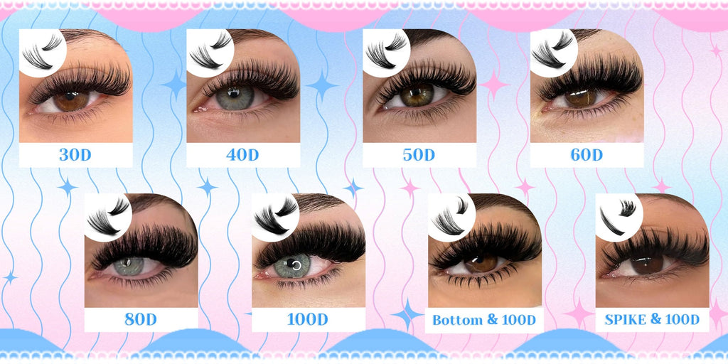 272pcs/5 Boxes Mixed Length Lash Clusters Kit Gift Set, 30D-100D Volume Cluster Lashes with Tweezers & Mascara Wands, Soft Fluffy Eyelash Clusters for Natural Or Glam Look, Perfect Gifts for Her & Mom