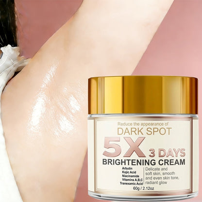 Kojic Acid Brightening Cream - Skin Lightening Face Cream with Vitamin C, Arbutin & Niacinamide for Dark Spots, Dullness & Uneven Skin Tone, Fast-Acting Formula
