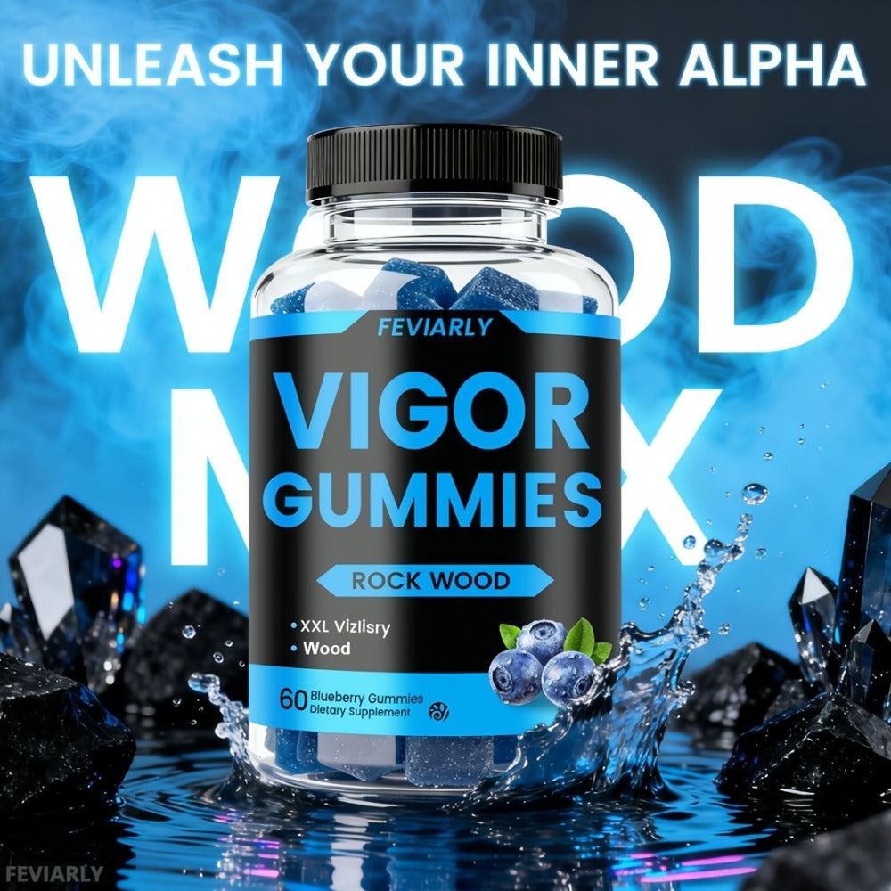 Booster Gummies, Vigor Gummies, Blue Chew, Men'S Daily Support, Lift, Level Up Manhood, Boost Your T, Support Mood, Wood, Men'S Multivitamin with Shilajit, Maca, Longjack, Fast-Acting for Women And Men - Blueberry Flavor