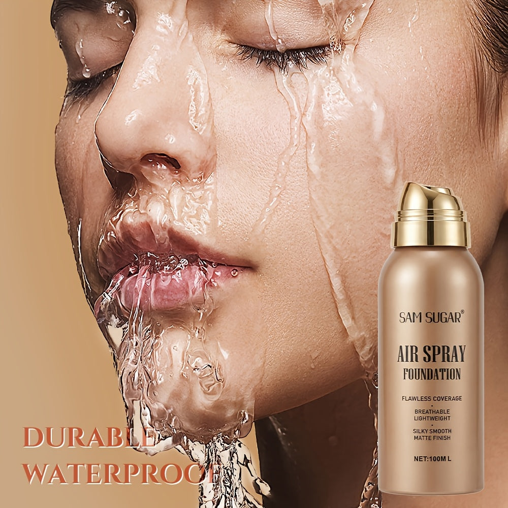 [Waterproof Matte Foundation] Long-Lasting And Long-Lasting Spray Foundation Liquid, Providing Waterproof And Sweat-Proof Matte for Makeup, Offering a Light And Full-Face Coverage with a Natural End. Suitable for Makeup Enthusiasts